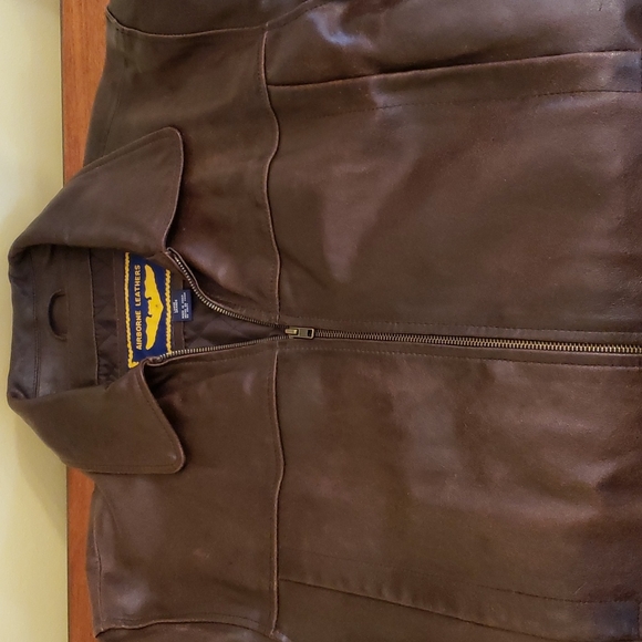🔥 Host pick Airborne Leather mens jacket - Picture 3 of 13
